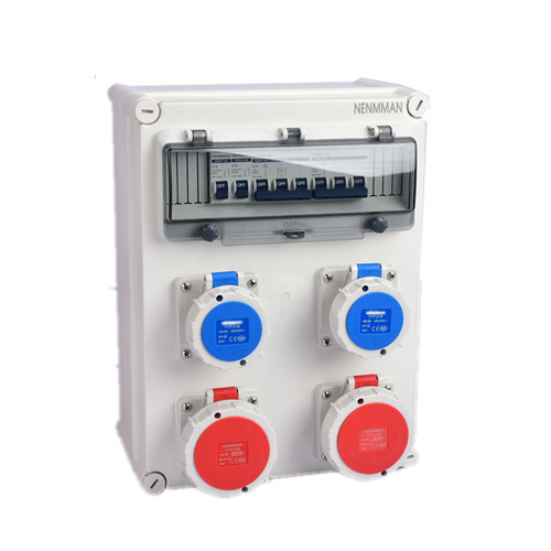 Quality Plastic Combination Power Socket Box 16A 230V IP44 IEC Standard for sale