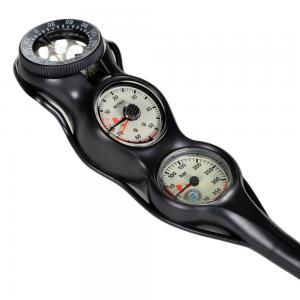 Quality Black Polymer Air Scuba Diving Gauges With Fluorescent Display for sale