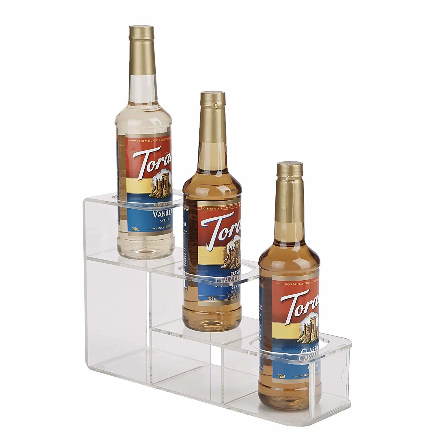 Quality Transparent Acrylic Wine Stand Weather Resistant For Syrup Bottle Storage for sale