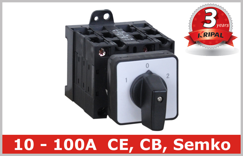 Quality Electrical 5 Position Selector Switch Push Button , Industrial Rotary Disconnect Switch for sale