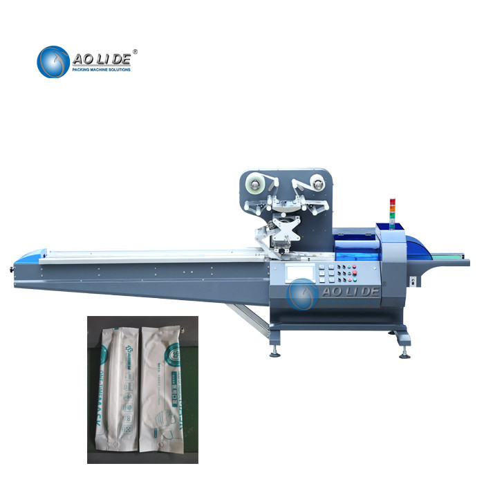 Quality High Speed Horizontal Flow Pack Machine For Kf94 Face Mask for sale