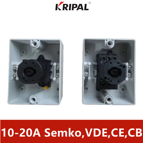 Quality Single Phase IP65 20A Waterproof Rotary Load Isolating Switch for sale