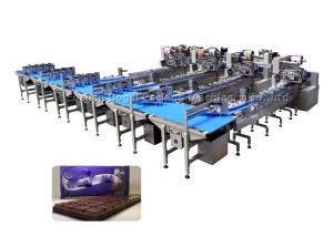 Quality Belt Feeding Food Packaging Line / Chocolate Packaging Machine 220V 110V for sale