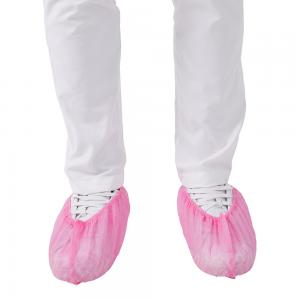 Quality Pink Rain Proof Non Skid Shoe Covers Disposable PP for sale