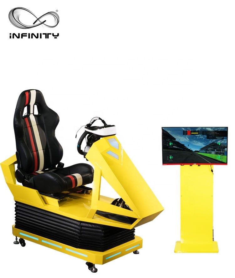 Quality Interactive 9D VR Car Racing Simulator For Adult / Children  1 Year Warranty for sale