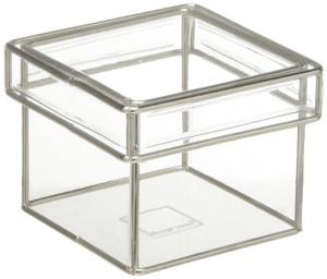Quality Small Clear Acrylic Candy Boxes Chemical Resistance 8x8x8cm for sale