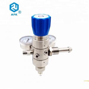 Quality Made in China dual stage argon gas pressure regulator with compression fittings for sale