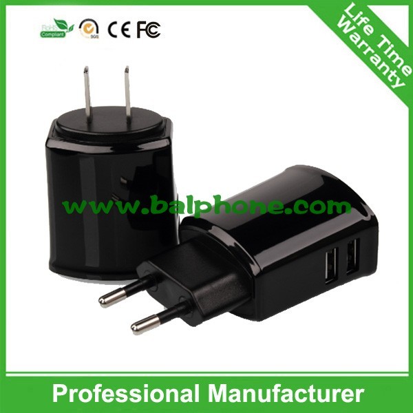Quality 5V 2.1A Patent new Double usb wall charger for sale