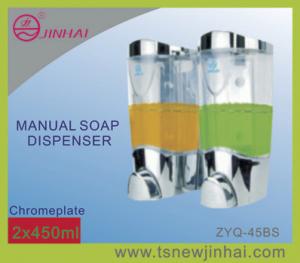 Quality 2x450ml Plastic Manual Soap Dispenser for sale