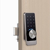 Quality Smart bluetooth door lock     Zinc alloy   Chrome/ Black for sale