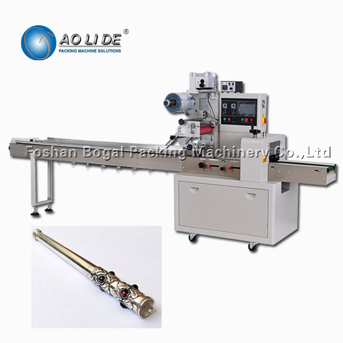 Quality Semi Automatic Gel tube plastic glass makeup bottle Horizontal Flow packaging Machine for sale