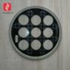 Buy cheap 12mm Custom decorative round step tempered glass lens with black color printed from wholesalers