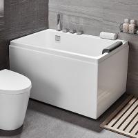 China Length 1.3m Freestanding Air Massage Bathtubs Skirted Body Soaking for sale