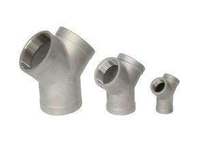 Quality 1/2" 3000lb Forged Steel Fittings Stainless Seamless A105 Y Type Tee for sale