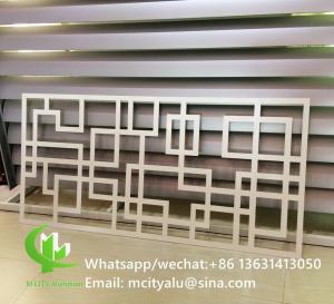 aluminum cutting screen with various patterns design laser cutting panel for balcony facade window
