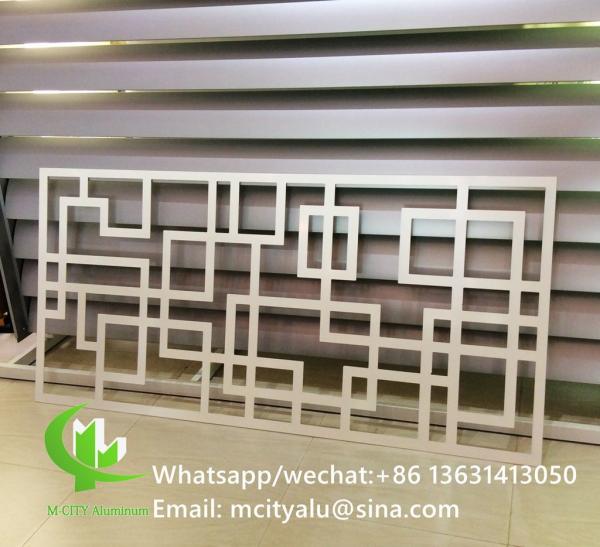 Buy aluminum cutting screen with various patterns design laser cutting panel for balcony facade window at wholesale prices