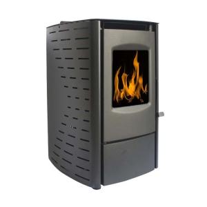Quality 80kg Biomass Wood Burner 1.8kg/H Fuel Wood Pellet Heater for sale