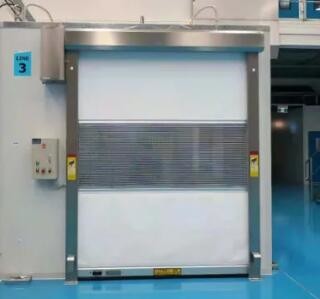 Quality Automatic High Speed Roller Doors Pvc Industrial Rolling Shutter Security PLC Control for sale