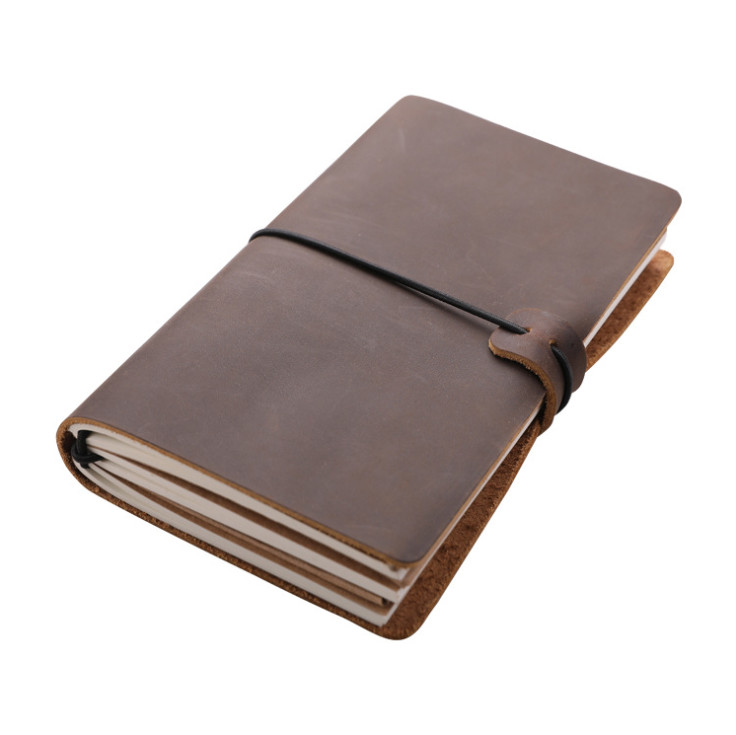 Quality Anticorrosive Polybag Leather Notebook Covers Journal Elastic Closure 21x16CM for sale