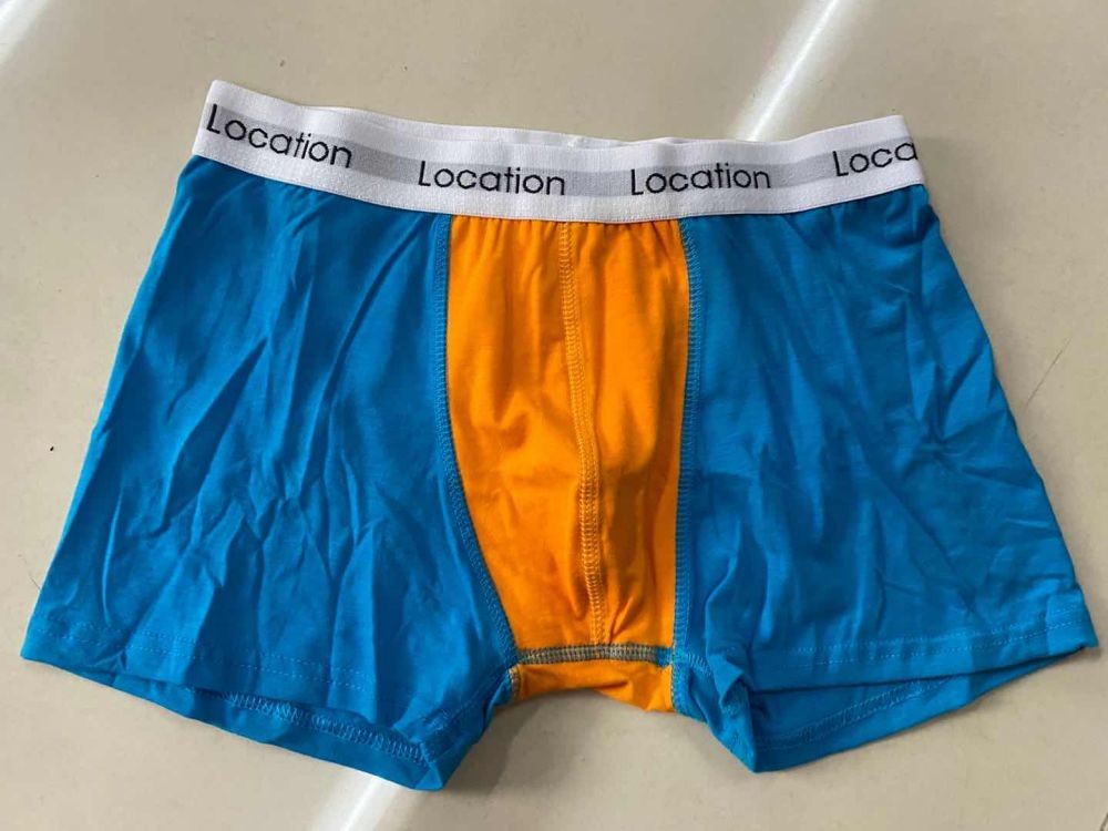 Quality 100% Polyester Mens Underwear Boxer Shorts Color Block Panties for sale