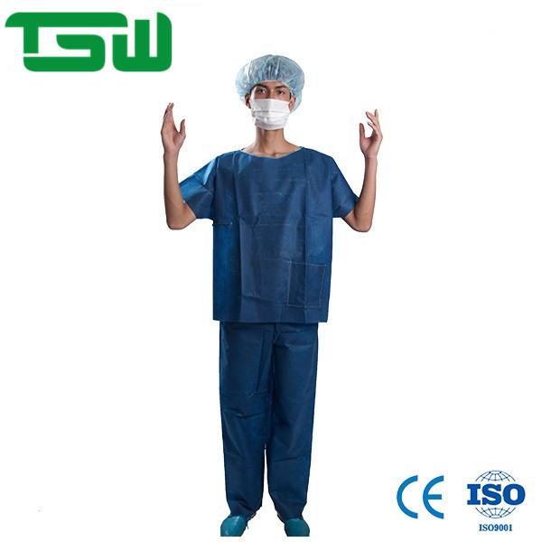 Quality SMS Disposable Medical Workwear With Short Sleeves for sale