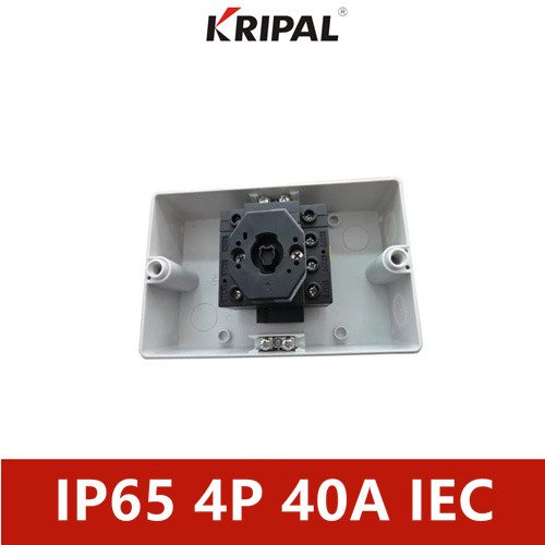 Quality CE Approval IP65 Isolator Switch 4 Pole 32A 40A 50A 63A With Enclosure for sale