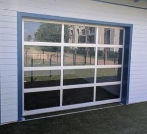 Quality Extruded Frame Aluminium Glass Garage Doors , Modern Glass Garage Doors for sale