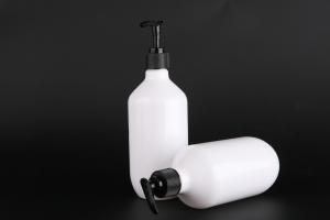 China UKLB12 500ml Shampoo and Shower Gel PET pump bottle, plastic PET bottle 500ml on sale