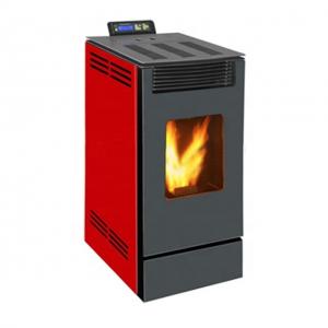 Quality CE ISO Red Wood Pellet Stove 10KW Pellet Heater Indoor for sale