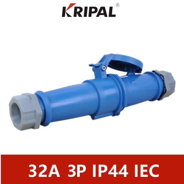 Quality IP44 32 Amp IEC Industrial plugs and connectors 3P 4P 5P waterproof for sale