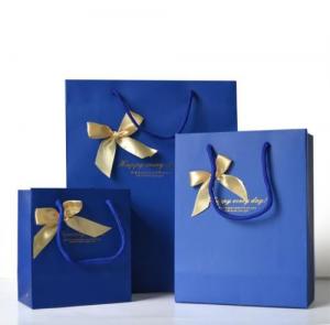 Quality Custom Luxury Bouquet Clothing Shopping Retail Black Paper Bags With Logo Print for sale
