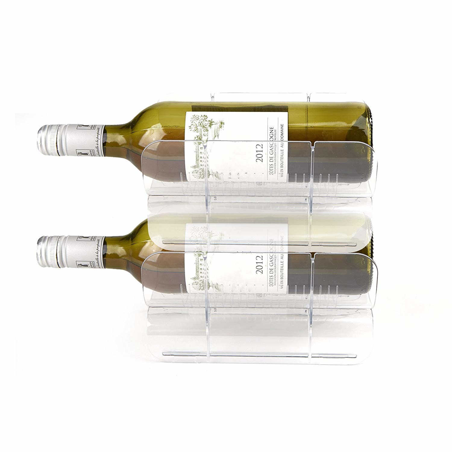 Quality Modular Acrylic Plastic Wine Bottle Holder Refrigerator Storage System for sale