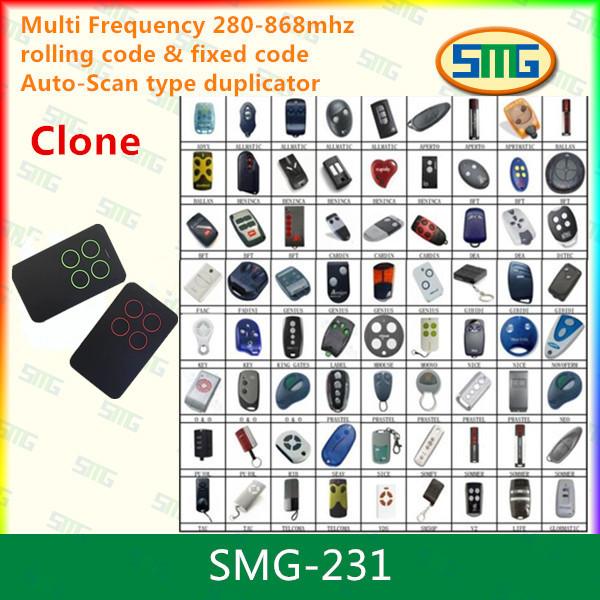 Quality SMG-231 280-868MHZ auto scan frequency Clone remote controller for sale