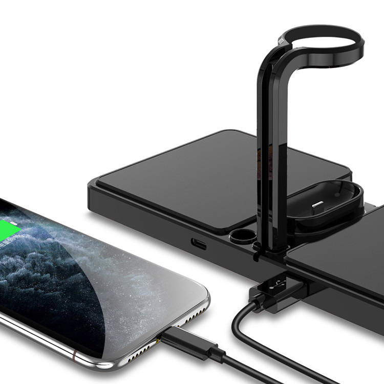Quality 6in1 Multi Function Pen Holder Wireless Charger Fast Charging For Apple for sale