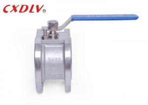 Quality SS316 DN80 Wafer Ends Wafer Ball Valve CF8M 1PC PN16 With Lever Light Weight for sale