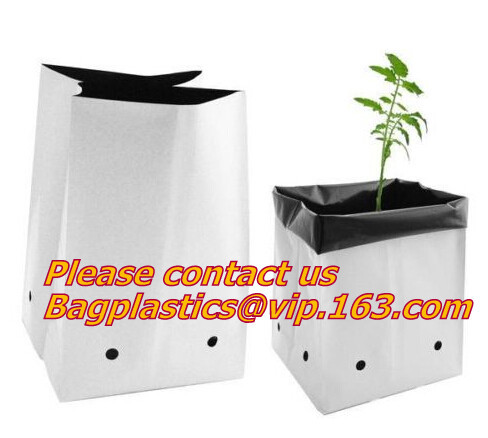Quality Planters Biodegradable Garden Bags , Flower Plant Bags Plant Grow Nursery Poly Pots for sale