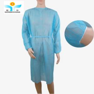Quality Eo Gas Sterile Pp Blue White CE Isolation Gown Disposable Hospital Protective Clothing for sale