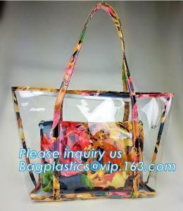Quality Recycle Shopping Bags Leather Felt Pu Glitter Clear Pvc Canvas Travel Makeup Toiletry for sale
