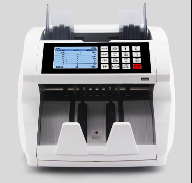 Quality cash counter machine note counting machine with fake note detector and value counter for sale