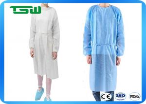 Quality Colorful Disposable SBPP 130X150cm Nonwoven Isolation Gown for sale