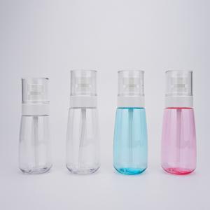 Quality PETG 80ml 100 Ml Fine Mist Spray Bottle With Clear Dust Cover for sale