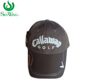 Quality Sport 100% Cotton Embroidered Golf Hats Eco - Friendly Sew On Style for sale