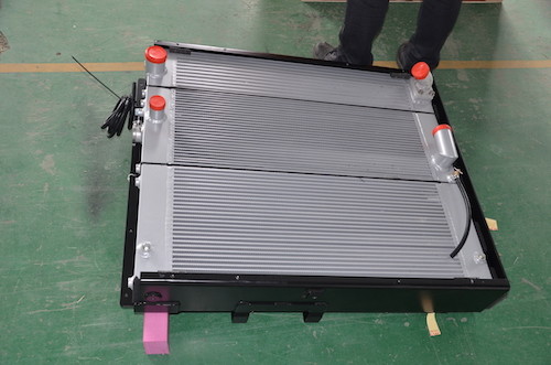 Quality Combine Industria Air to Air Heat Exchanger With Water Air Oil Cooler for sale
