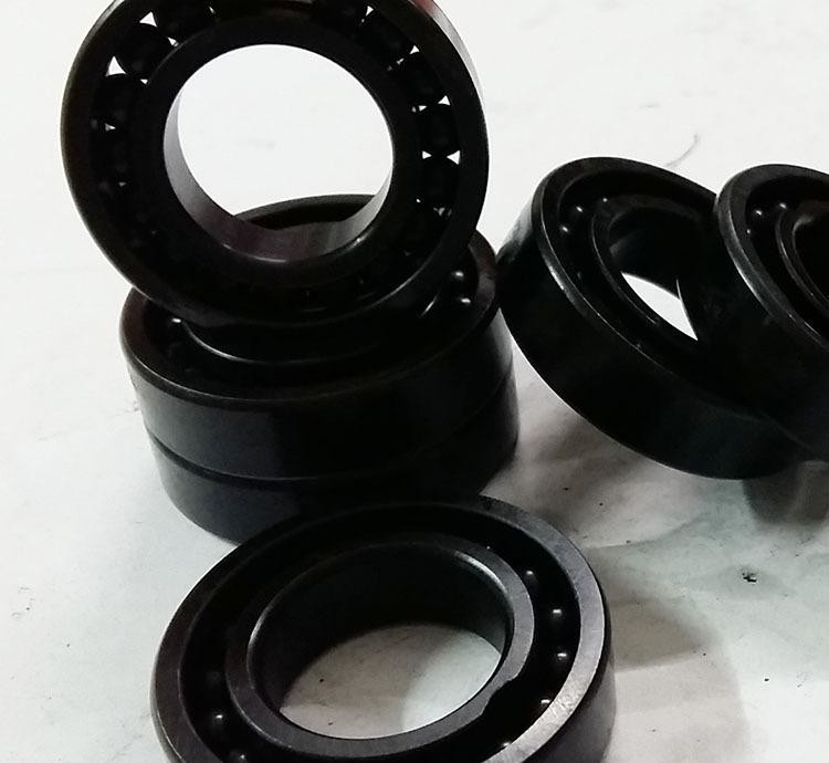 Quality 6802CE Si3N4 For Auto Transmission PEEK Cage Ceramic Deep Groove Ball Bearing for sale