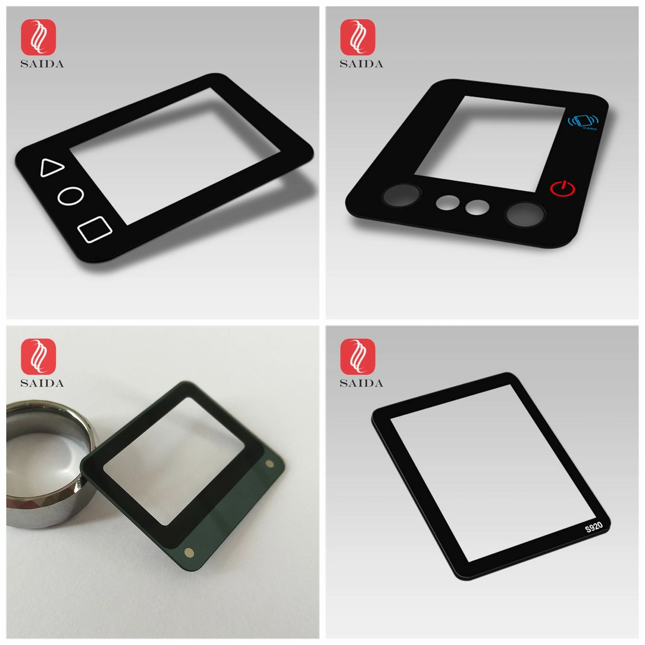 china glass factory OEM 5inch cover lens 0.7mm with 2.5d polished edges CNC processed for touch panel PC