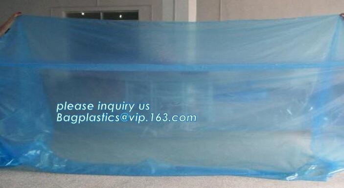 Quality Giant jumbo big size poly pallet cover packaging bags with competitive price, 36 x 27 x 65" 1 Mil ldpe Clear Pallet Cove for sale