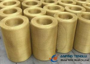 Quality Brass Woven Wire Mesh With Selvage Edge/ Finished Edge/ Looped Edge for sale