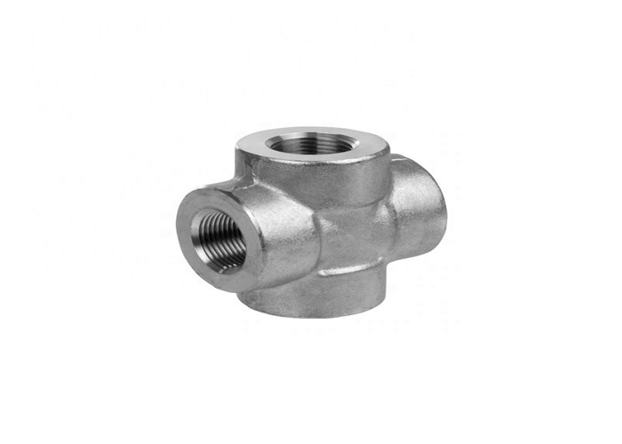 Quality Ansi B16.11 3000 Lbs Npt Equal Cross Tee Forged Steel Fittings for sale