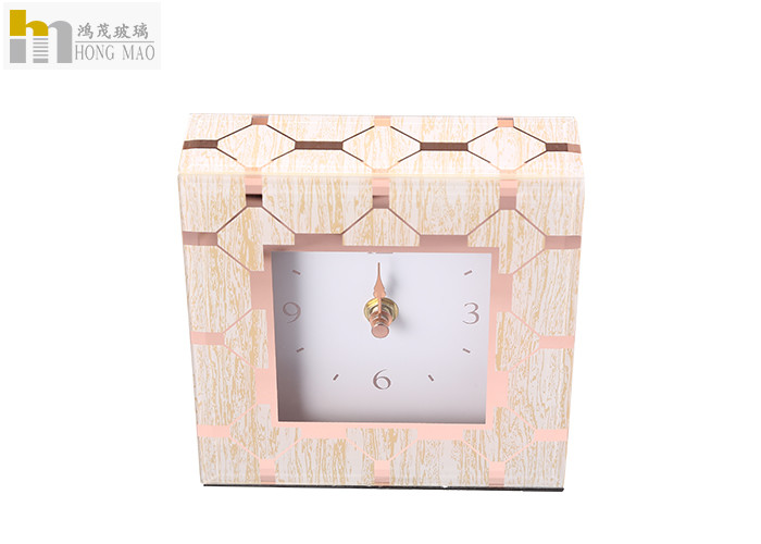Buy cheap Beautiful Pink Mirrored Desk Clock Classic Style Environment Friendly from wholesalers