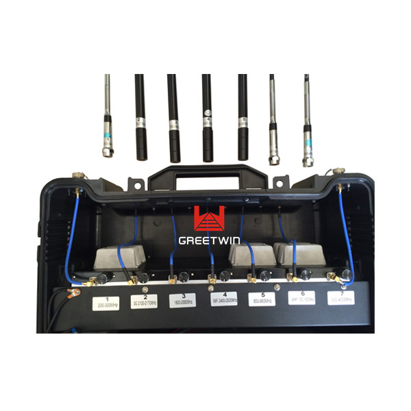 Buy 6 Bands Gps Jammer Blocker , Cell Signal Blocker Jammer Bulit In Battery at wholesale prices